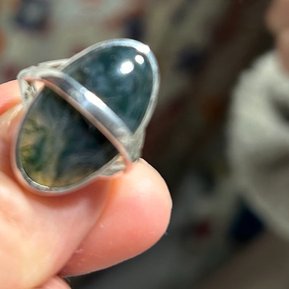 Pamela Love "Savanah ring" in sterling silver with inlay - Picture 4 of 8